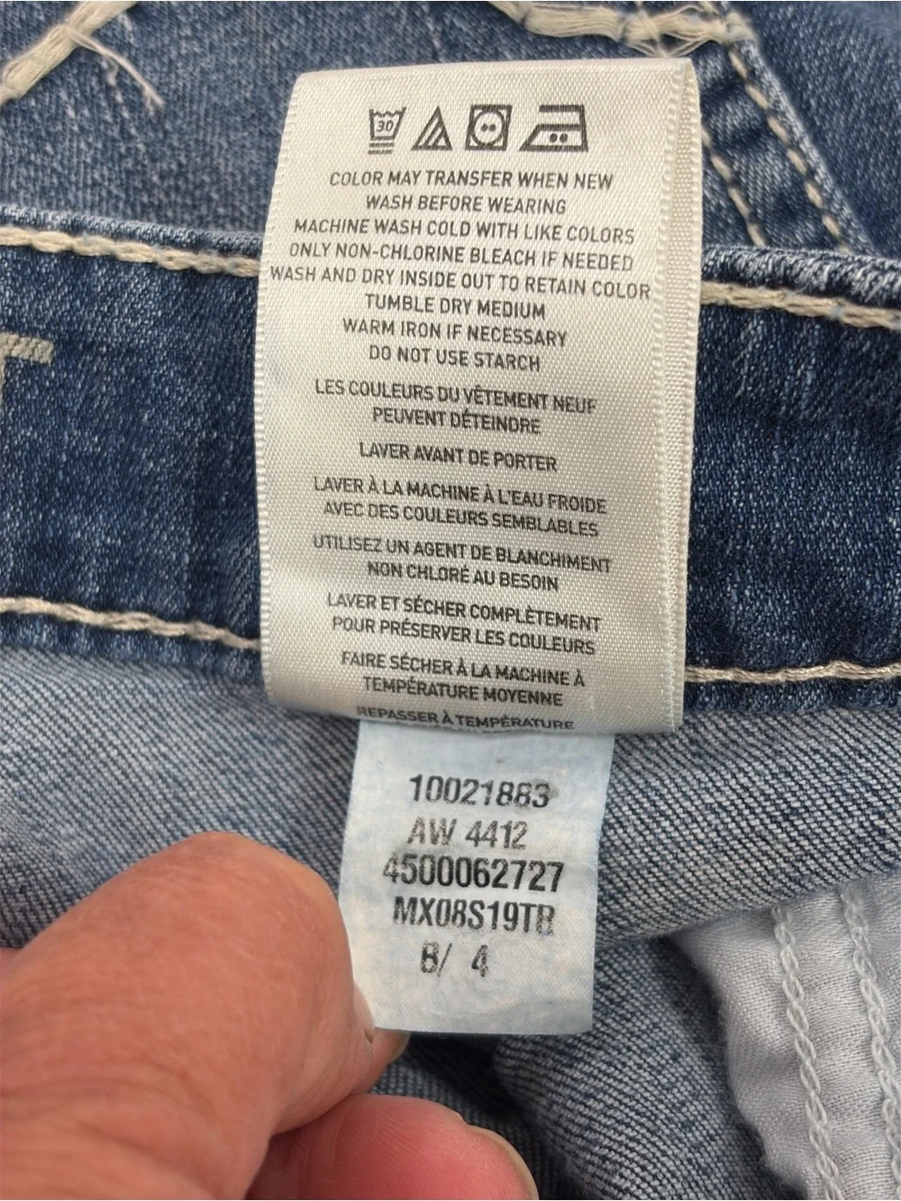 Ariat Denim Trouser Flare Blue Jeans Size 29R 10021883